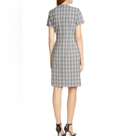 Hugo Boss Gray Plaid Mini Dress - Picture 4 of 15